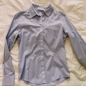 Brooks Brothers Blue Non-Iron Fitted Dress Shirt